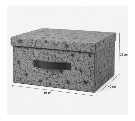 ΚΟΥΤΙ ΑΠΟΘΗΚΕΥΣΗΣ ΡΟΥΧΩΝ 50*40*25CM JZ-06404