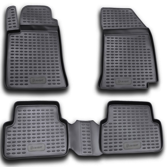 ΠΑΤΑΚΙΑ ΣΕ ΣΚΑΦΗ TPE ΛΑΣΤΙΧΟ ΓΙΑ RENAULT LAGUNA 2001-2007  ΣΕ ΑΝΘΡΑΚΙ ΣΚΟΥΡΟ ΓΚΡΙ ΧΡΩΜΑ NOVLINE - 4 ΤΕΜ.