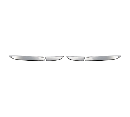 ΜΑΣΚΑΚΙΑ ΦΑΝΑΡΙΩΝ ΓΙΑ RENAULT CLIO 5D 2012+  ΚΑΤΩ ΠΙΣΩ ΦΑΝΑΡΙΩΝ ΧΡΩΜΙΟ ΜΕΤΑΛΛΙΚΑ 2ΤΕΜ.