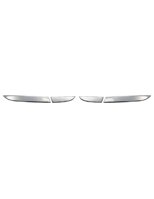 ΜΑΣΚΑΚΙΑ ΦΑΝΑΡΙΩΝ ΓΙΑ RENAULT CLIO 5D 2012+  ΚΑΤΩ ΠΙΣΩ ΦΑΝΑΡΙΩΝ ΧΡΩΜΙΟ ΜΕΤΑΛΛΙΚΑ 2ΤΕΜ.
