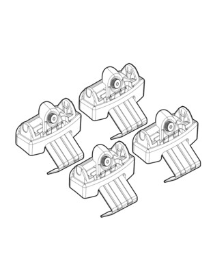 ΠΟΔΙΑ ΓΙΑ ΜΠΑΡΕΣ NORDRIVE ΓΙΑ PEUGEOT 3008 12/2023+  - 4 Τεμ.