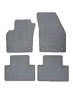 Cik - ΠΑΤΑΚΙΑ ΑΥΤΟΚΙΝΗΤΟΥ ΑΠΟ ΛΑΣΤΙΧΟ ΓΙΑ VOLVO V50 2007-2012 / S40 2007-2013 ΣΕ ΜΑΥΡΟ ΧΡΩΜΑ ΜΕ ΚΟΥΜΠΩΜΑΤΑ - 4 ΤΕΜ. (RM.VO.0003/CK)
