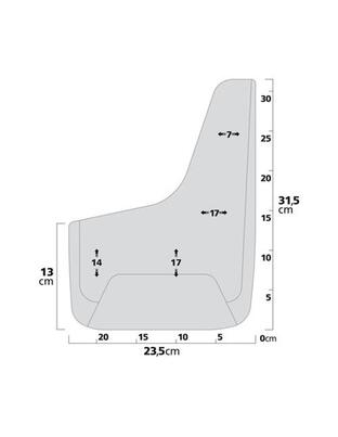 ΛΑΣΠΩΤΗΡΕΣ SPLASH-GUARDS UNIVERSAL (L) 26x37cm 2ΤΕΜ.