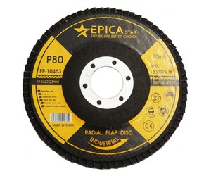 ΔΙΣΚΟΣ P80 115x22.23mm 10τμχ EPICA STAR EP-10463