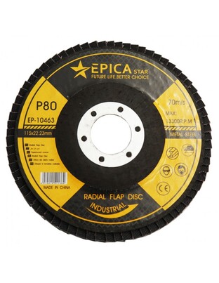 ΔΙΣΚΟΣ P80 115x22.23mm 10τμχ EPICA STAR EP-10463