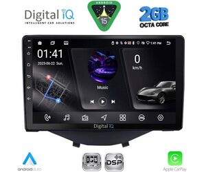 DIGITAL IQ RSF 4715_CPA CLIMA-A/C (9inc) MULTIMEDIA TABLET for CITROEN C1 - PEUGEOT 108 - TOYOTA AYGO mod. 2014-2022