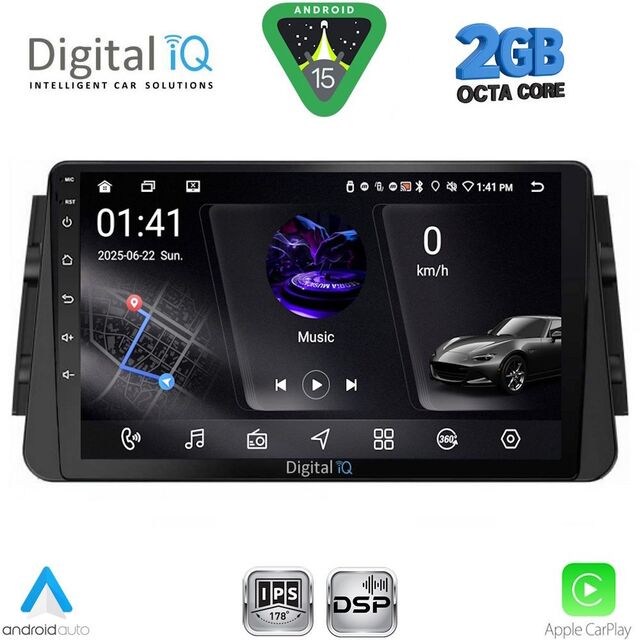 DIGITAL IQ RSF 4460_CPA (9inc) MULTIMEDIA TABLET for NISSAN MICRA mod. 2017-2025