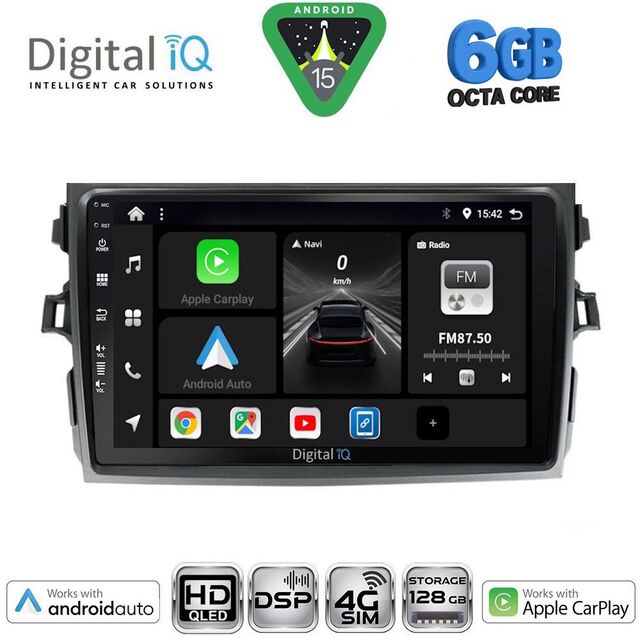 DIGITAL IQ BXF 17713_CPAA (9inc) MULTIMEDIA TABLET for TOYOTA COROLLA 4D mod. 2006-2012