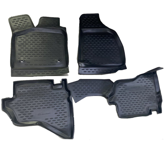 ΠΑΤΑΚΙΑ ΣΕ ΣΚΑΦΗ TPE ΛΑΣΤΙΧΟ ΓΙΑ FORD RANGER 2007-2011  ΣΕ ΜΑΥΡΟ ΧΡΩΜΑ ΜΕ ΔΙΑΤΡΗΤΑ ΚΟΥΜΠΩΜΑΤΑ NOVLINE - 4 ΤΕΜ.