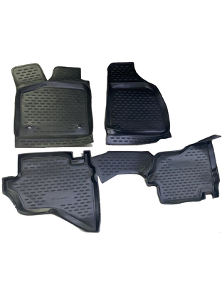 ΠΑΤΑΚΙΑ ΣΕ ΣΚΑΦΗ TPE ΛΑΣΤΙΧΟ ΓΙΑ FORD RANGER 2007-2011  ΣΕ ΜΑΥΡΟ ΧΡΩΜΑ ΜΕ ΔΙΑΤΡΗΤΑ ΚΟΥΜΠΩΜΑΤΑ NOVLINE - 4 ΤΕΜ.