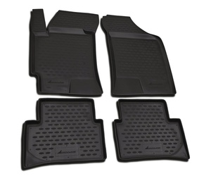 ΠΑΤΑΚΙΑ ΣΕ ΣΚΑΦΗ TPE ΛΑΣΤΙΧΟ ΓΙΑ HYUNDAI COUPE 2001-2009  ΣΕ ΜΑΥΡΟ ΧΡΩΜΑ NOVLINE - 4 ΤΕΜ.