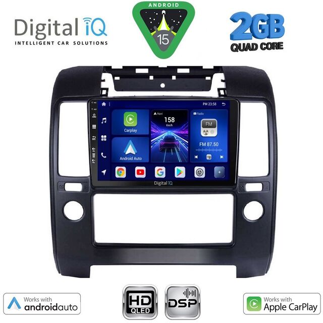DIGITAL IQ BXC 3454_CPAA A/C (9inc) MULTIMEDIA TABLET for NISSAN NAVARA D40 mod. 2006-2011 με A/C