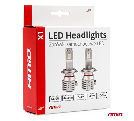 Amio - ΛΑΜΠΕΣ LED H4 10-16V 40W 6.500K 4400lm (ΨΥΚΤΡΑ) X1 - 2ΤΕΜ. (02965/AM)