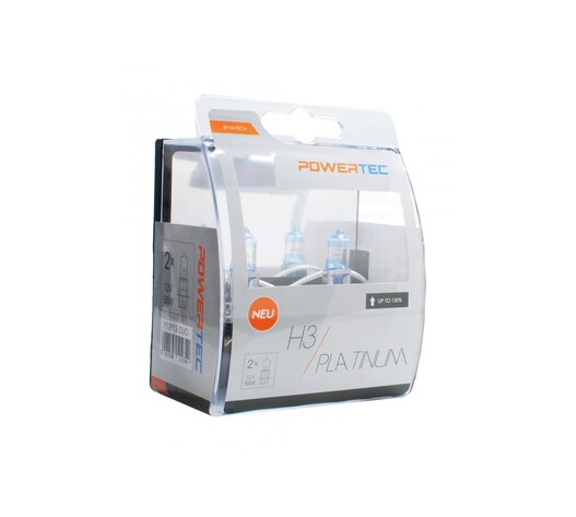 H3 12V 55W 3.250K +130% PK22s POWERTECK PLATINUM 2ΤΕΜ. M-TECH