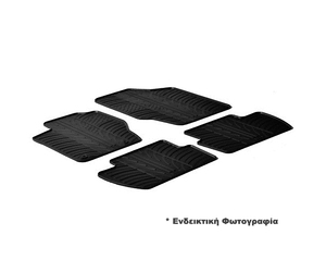LAMPA - ΠΑΤΑΚΙΑ ΑΥΤΟΚΙΝΗΤΟΥ ΑΠΟ ΛΑΣΤΙΧΟ ΓΙΑ HONDA HR-V 09/2015-10/2021 ΣΕ ΜΑΥΡΟ ΧΡΩΜΑ ME ΚΟΥΜΠΩΜΑΤΑ - 4 ΤΕΜ.