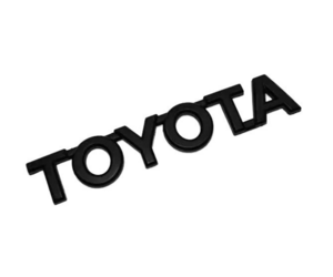 Λογότυπο μεταλλικό γράμματα μαύρο ματ 9x1,7cm Toyota