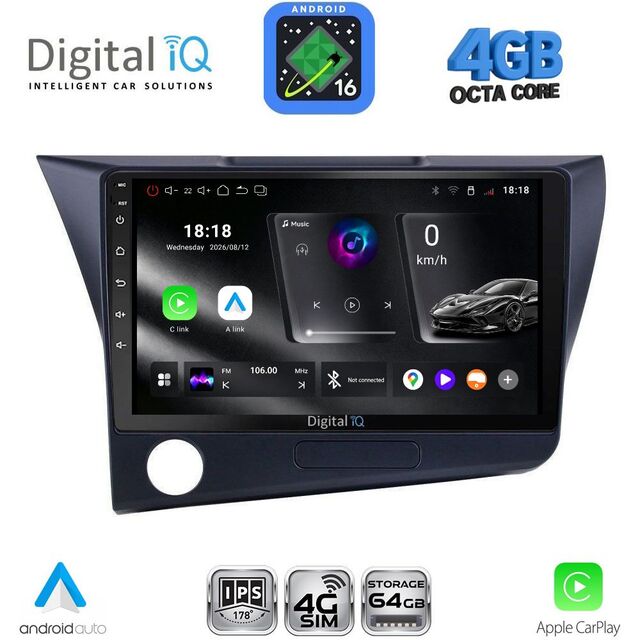DIGITAL IQ RTG 6203_CPA (9inc) MULTIMEDIA TABLET for HONDA CRZ mod. 2010-2016