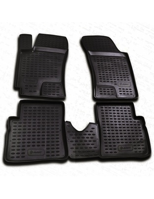 ΠΑΤΑΚΙΑ ΣΕ ΣΚΑΦΗ TPE ΛΑΣΤΙΧΟ ΓΙΑ HYUNDAI GETZ 5D 2002-2008  ΣΕ ΜΑΥΡΟ ΧΡΩΜΑ NOVLINE - 4 ΤΕΜ.
