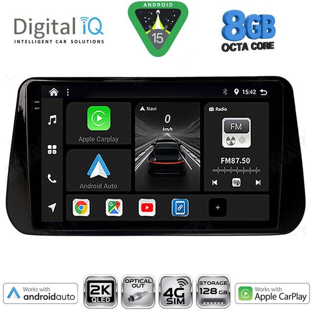 DIGITAL IQ BXK 20238B_CPAA (10inc) MULTIMEDIA TABLET for HYUNDAI IX45 - SANTA FE mod. 2021-2023