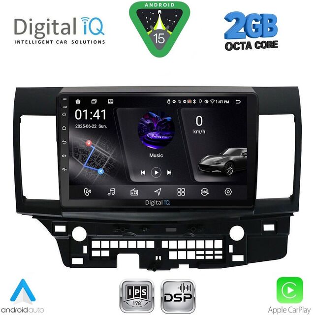 DIGITAL IQ RSF 4434_CPA (10inc) MULTIMEDIA TABLET for MITSUBISHI LANCER mod. 2008-2017