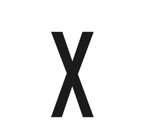 ΑΥΤΟΚΟΛΛΗΤΟ ΓΡΑΜΜΑ ΠΙΝΑΚΙΔΩΝ 60x30mm "X"