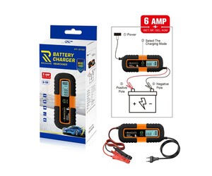 RCHANG ΦΟΡΤΙΣΤΗΣ ΜΠΑΤΑΡΙΑΣ ΑΥΤΟΚΙΝΗΤΟΥ 6AMP 6-12V W17926