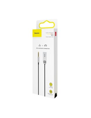 Amio - ΑΝΤΑΠΤΟΡΑΣ AUDIO BLUETOOTH 5.0 ΑΠΟ USB ΣΕ AUX ΜΑΥΡΟ ΣΠΙΡΑΛ - 1 τεμ. (BAS29048/AM)