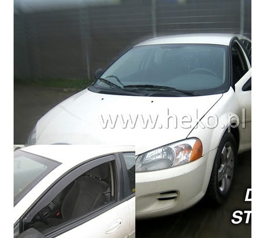 ΑΝΕΜΟΘΡΑΥΣΤΕΣ ΓΙΑ DODGE STRATUS 4D 2001-2005 ΖΕΥΓΑΡΙ ΑΠΟ ΕΥΚΑΜΠΤΟ ΦΙΜΕ ΠΛΑΣΤΙΚΟ HEKO - 2 ΤΕΜ.