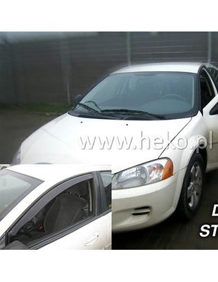 ΑΝΕΜΟΘΡΑΥΣΤΕΣ ΓΙΑ DODGE STRATUS 4D 2001-2005 ΖΕΥΓΑΡΙ ΑΠΟ ΕΥΚΑΜΠΤΟ ΦΙΜΕ ΠΛΑΣΤΙΚΟ HEKO - 2 ΤΕΜ.
