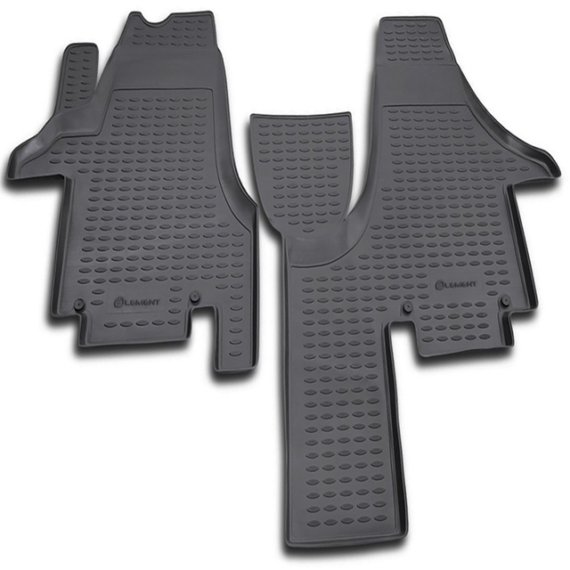 ΠΑΤΑΚΙΑ ΣΕ ΣΚΑΦΗ TPE ΛΑΣΤΙΧΟ ΓΙΑ VW TRANSPORTER T5 04/2003+  ΣΕ ΑΝΘΡΑΚΙ ΣΚΟΥΡΟ ΓΚΡΙ ΧΡΩΜΑ NOVLINE - 2 ΤΕΜ.