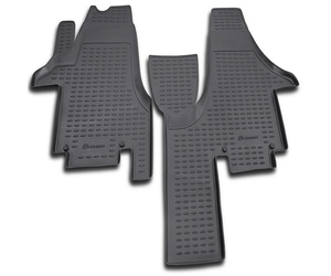 ΠΑΤΑΚΙΑ ΣΕ ΣΚΑΦΗ TPE ΛΑΣΤΙΧΟ ΓΙΑ VW TRANSPORTER T5 04/2003+  ΣΕ ΑΝΘΡΑΚΙ ΣΚΟΥΡΟ ΓΚΡΙ ΧΡΩΜΑ NOVLINE - 2 ΤΕΜ.