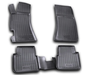 ΠΑΤΑΚΙΑ ΣΕ ΣΚΑΦΗ TPE ΛΑΣΤΙΧΟ ΓΙΑ SUBARU IMPREZA 10/2007-2016  ΣΕ ΑΝΘΡΑΚΙ ΣΚΟΥΡΟ ΓΚΡΙ ΧΡΩΜΑ NOVLINE - 4 ΤΕΜ.