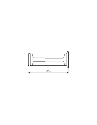 ΧΕΡΟΥΛΙΑ MOTO STYLE GRIP ΜΑΥΡΟ ΧΡΩΜΑ 22mm+25mm 12cm LAMPA - 2 τεμ.