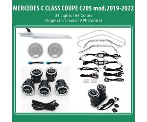DIQ AMBIENT 8160 (FK) - BENZ C (C205) 2DOORS (Digital iQ Ambient Light for Mercedes C (C205) 2DOORS mod. 2018-2024 with 31 Lights)