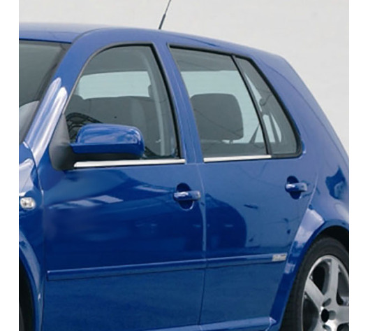 TRIM  ΠΑΡΑΘΥΡΩΝ ΑΥΤΟΚΟΛΛΗΤΑ ΧΡΩΜΙΟΥ 4ΤΕΜ. ΓΙΑ VW GOLF 4 5D 98-04
