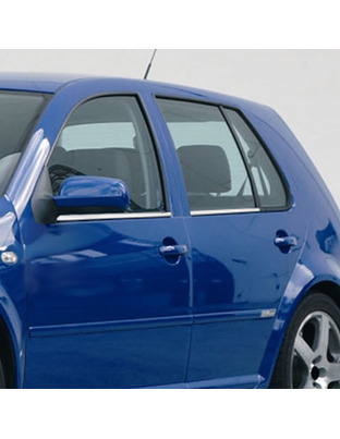 TRIM  ΠΑΡΑΘΥΡΩΝ ΑΥΤΟΚΟΛΛΗΤΑ ΧΡΩΜΙΟΥ 4ΤΕΜ. ΓΙΑ VW GOLF 4 5D 98-04