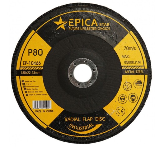 ΔΙΣΚΟΣ P80 180x22.23mm EPICA STAR EP-10466