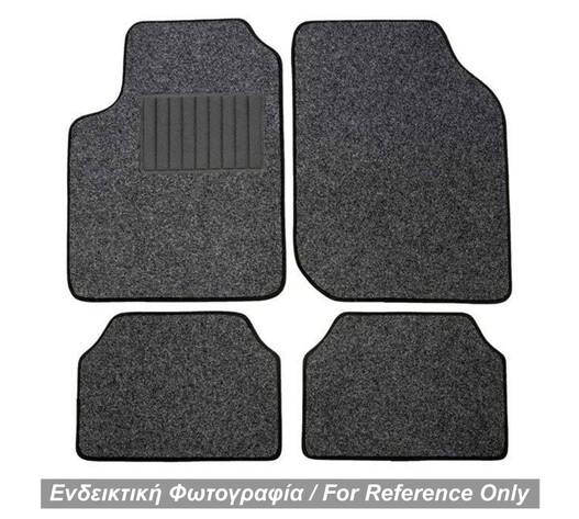 ΠΑΤΑΚΙΑ ΜΟΚΕΤΑ ΓΙΑ MITSUBISHI CARISMA 1999-2004 (ΓΚΡΙ ΜΕ ΜΑΥΡΟ ΡΕΛΙ) - 4 ΤΕΜ.