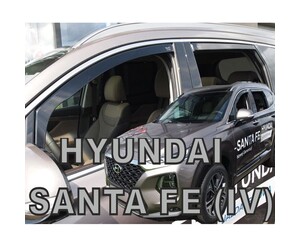 ΑΝΕΜΟΘΡΑΥΣΤΕΣ ΓΙΑ HYUNDAI SANTA FE IV 5D 2018+ ΣΕΤ ΑΥΤΟΚΙΝΗΤΟΥ ΑΠΟ ΕΥΚΑΜΠΤΟ ΦΙΜΕ ΠΛΑΣΤΙΚΟ HEKO - 4 ΤΕΜ.
