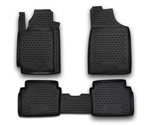 ΠΑΤΑΚΙΑ ΣΕ ΣΚΑΦΗ TPE ΛΑΣΤΙΧΟ ΓΙΑ HYUNDAI i10 2007-2014  ΣΕ ΜΑΥΡΟ ΧΡΩΜΑ NOVLINE - 4 ΤΕΜ.