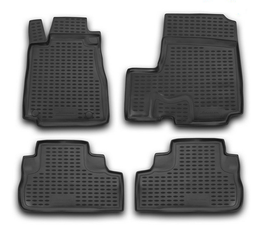 ΠΑΤΑΚΙΑ ΣΕ ΣΚΑΦΗ TPE ΛΑΣΤΙΧΟ ΓΙΑ HONDA CR-V 01/2007-2012  ΣΕ ΜΑΥΡΟ ΧΡΩΜΑ NOVLINE - 4 ΤΕΜ.