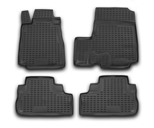 ΠΑΤΑΚΙΑ ΣΕ ΣΚΑΦΗ TPE ΛΑΣΤΙΧΟ ΓΙΑ HONDA CR-V 01/2007-2012  ΣΕ ΜΑΥΡΟ ΧΡΩΜΑ NOVLINE - 4 ΤΕΜ.