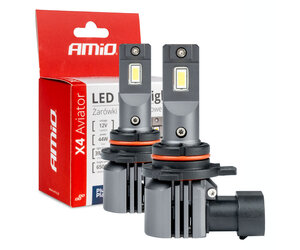 Amio - ΛΑΜΠΕΣ LED HIR2 12V 44W 6.500K 3.936lm X4 SERIES AVIATOR PLUG & PLAY - 2 ΤΕΜ. (03768/AM)