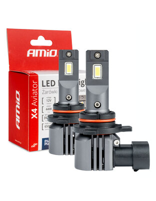 Amio - ΛΑΜΠΕΣ LED HIR2 12V 44W 6.500K 3.936lm X4 SERIES AVIATOR PLUG & PLAY - 2 ΤΕΜ. (03768/AM)