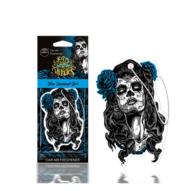 Amio - ΑΡΩΜΑΤΙΚΟ ΚΡΕΜΑΣΤΟ AROMA CAR MUERTOS BLUE DIAMONT GIRL - 1 TEM. (A10820/AM)