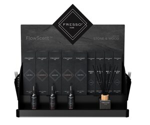 Fresso - Μικρό Επιτραπέζιο Ξύλινο Σταντ Προβολής Αρωματικών Χώρου Fresso Home FlowScent 61x68x25cm από Κόντρα Πλακέ - 1 Τεμ. (FRE-100/FRE)