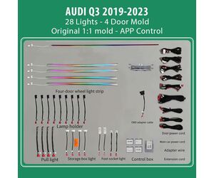 DIQ AMBIENT AUDI Q3 (F3) TRIM (Digital iQ Ambient Light Audi Q3 mod. 2019-2023, 28 Lights)