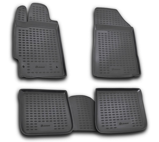 ΠΑΤΑΚΙΑ ΣΕ ΣΚΑΦΗ TPE ΛΑΣΤΙΧΟ ΓΙΑ TOYOTA CAMRY 07/2006-2011  ΣΕ ΑΝΘΡΑΚΙ ΣΚΟΥΡΟ ΓΚΡΙ ΧΡΩΜΑ NOVLINE - 4 ΤΕΜ.