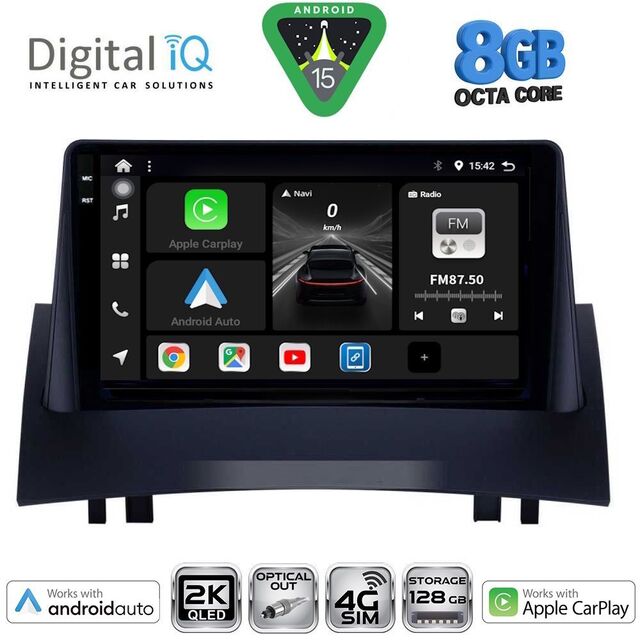 DIGITAL IQ BXK 20555_CPAA (9inc) MULTIMEDIA TABLET for RENAULT MEGANE 2 mod. 2002-2008