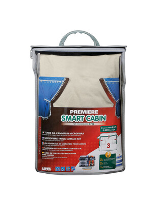 ΣΕΤ ΚΟΥΡΤΙΝΕΣ ΝΤΑΛΙΚΑΣ PREMIER SMART CABIN ΚΡΕΜ 5ΤΕΜ.